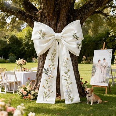 Fiocco gigante in tessuto